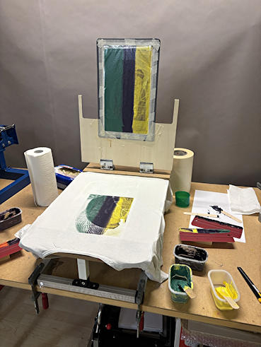 Druck-Montag.Drucktisch, &copy; Eva Z.